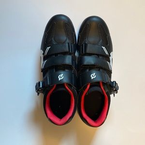 Size 45 mens Peloton cycling shoes. Worn less than 10 times. Smoke free home.